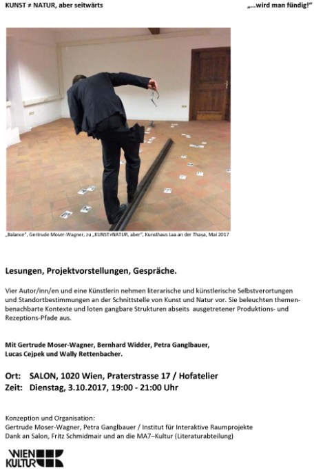 EINLADUNG 3 Okt 2017 Salon Gastveranstaltung Inst f Interaktive Raumprojekte,