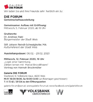 Galerie DIE FORUM gemeinschaftsausstellung 2020